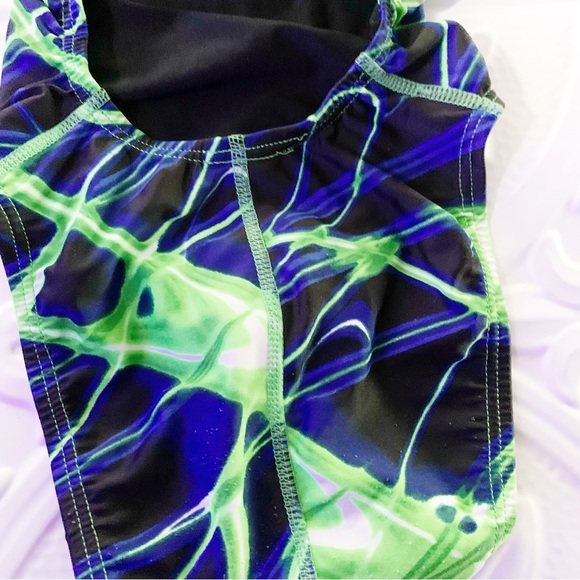 Waterpro Lightning Thin Strap One Piece Swimsuit Size 24 - Picture 6 of 7